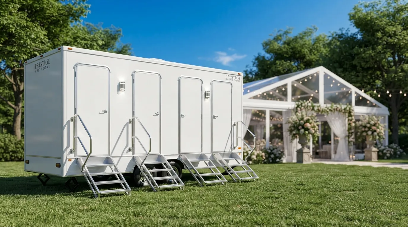 4 Stall Restroom Trailer in Sunrise, FL