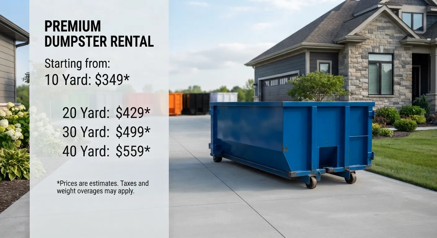 Dumpster Rental Cost in Sunrise, FL